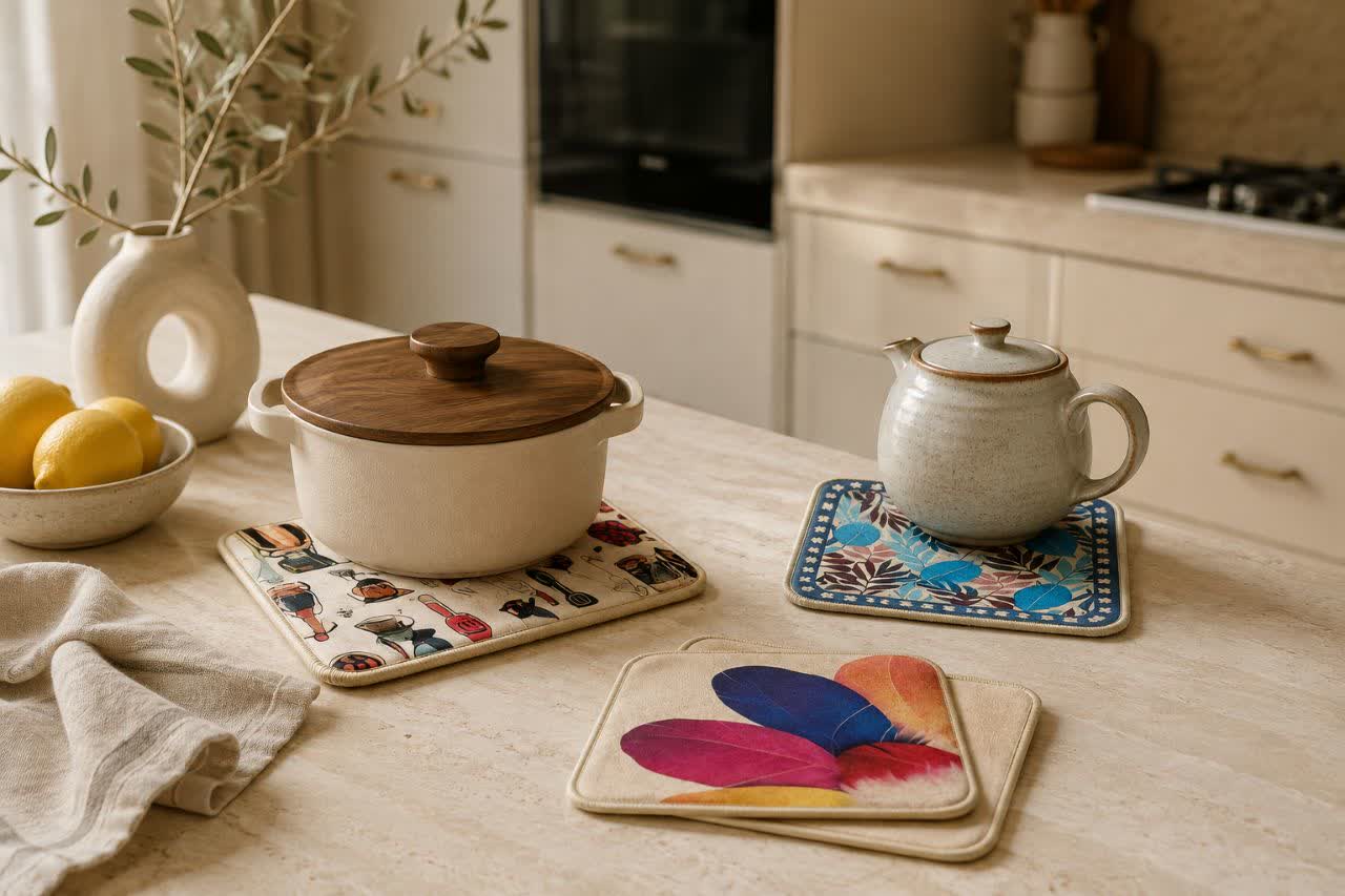 زیر دیگی سلیکونی مربع نسوز