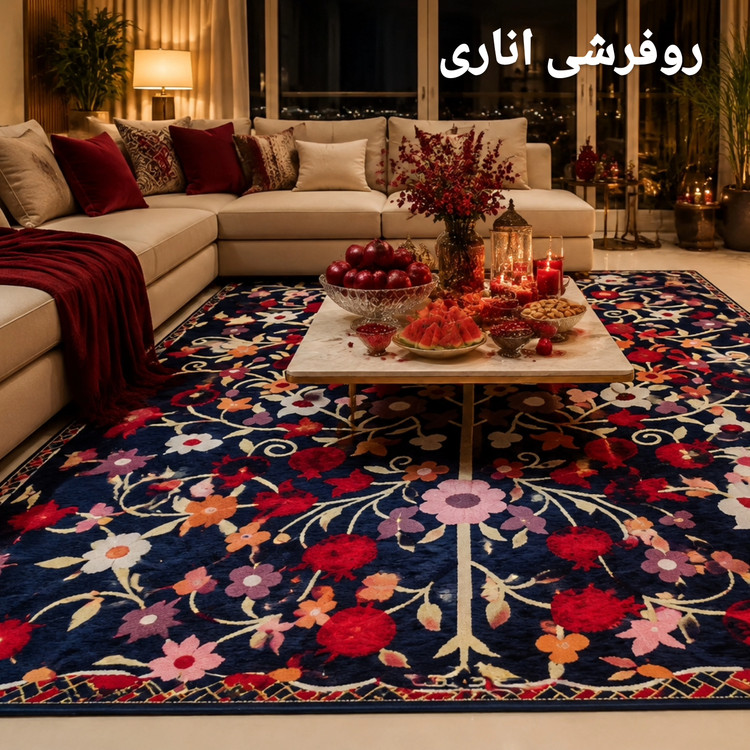 روفرشی دوشانل اناری سه متری