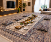 زیر سفره جاجیم یزدی عرض دو متر